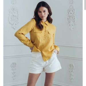 Sustainable Silk button-down by Hilary Macmillan.